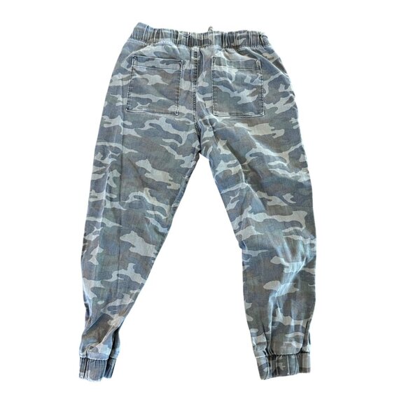 Cloth & Stone Camo Jogger Pants Womens Small Green Elastic Waistband - Picture 2 of 5